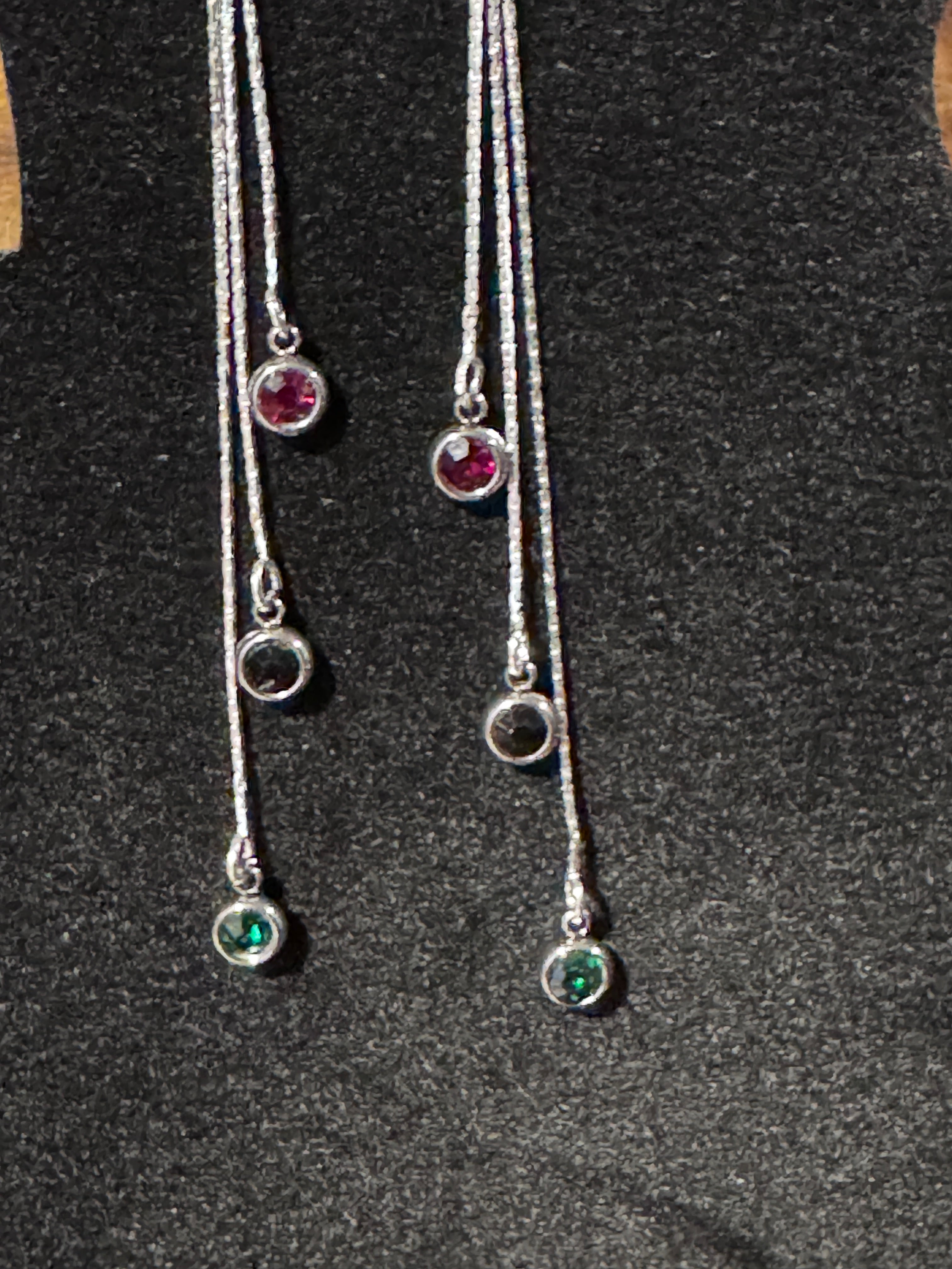 Dainty Dangle Birthstone Earrings/Hypoallergenic|Gift for Her