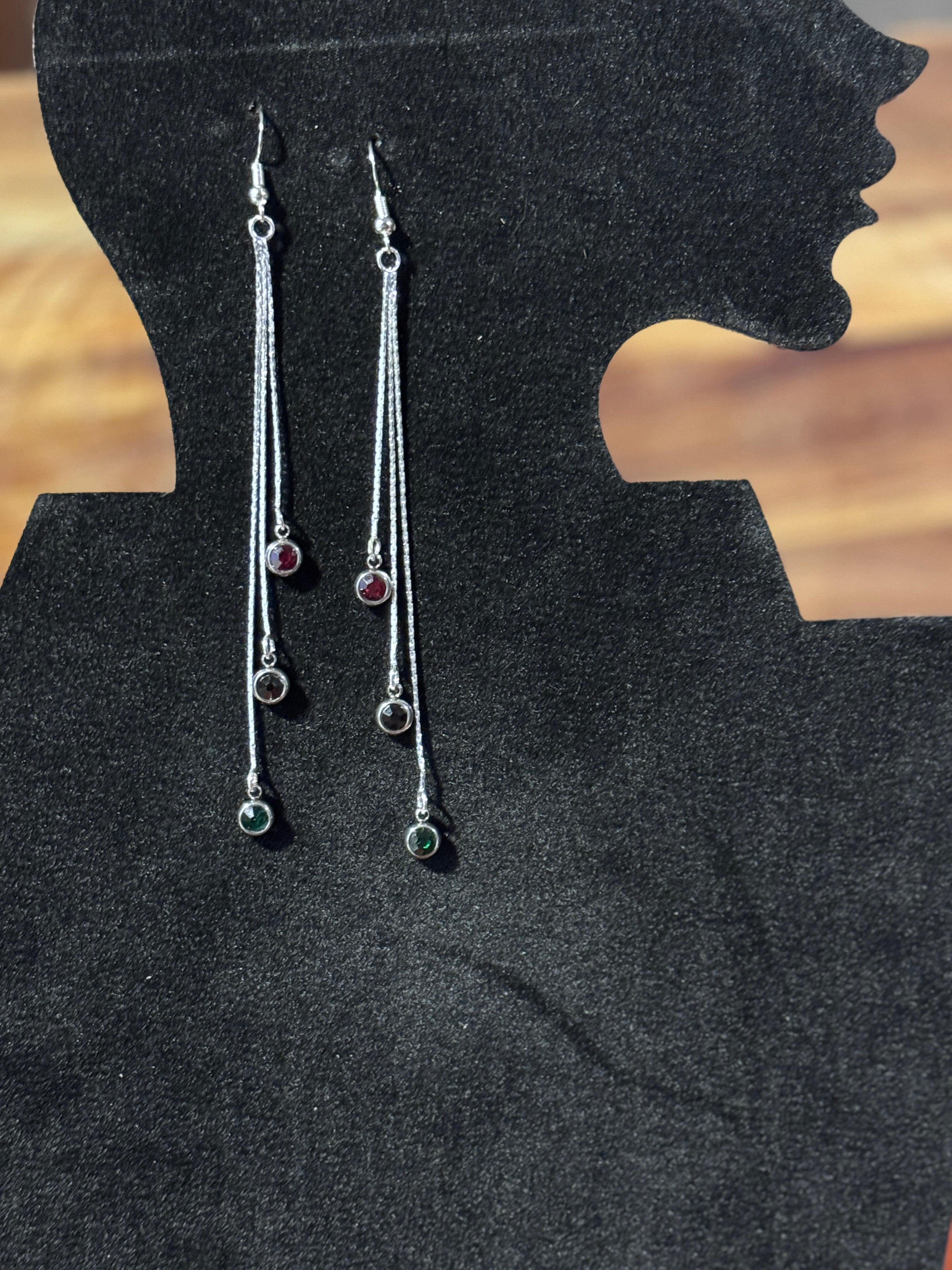 Dainty Dangle Birthstone Earrings/Hypoallergenic|Gift for Her