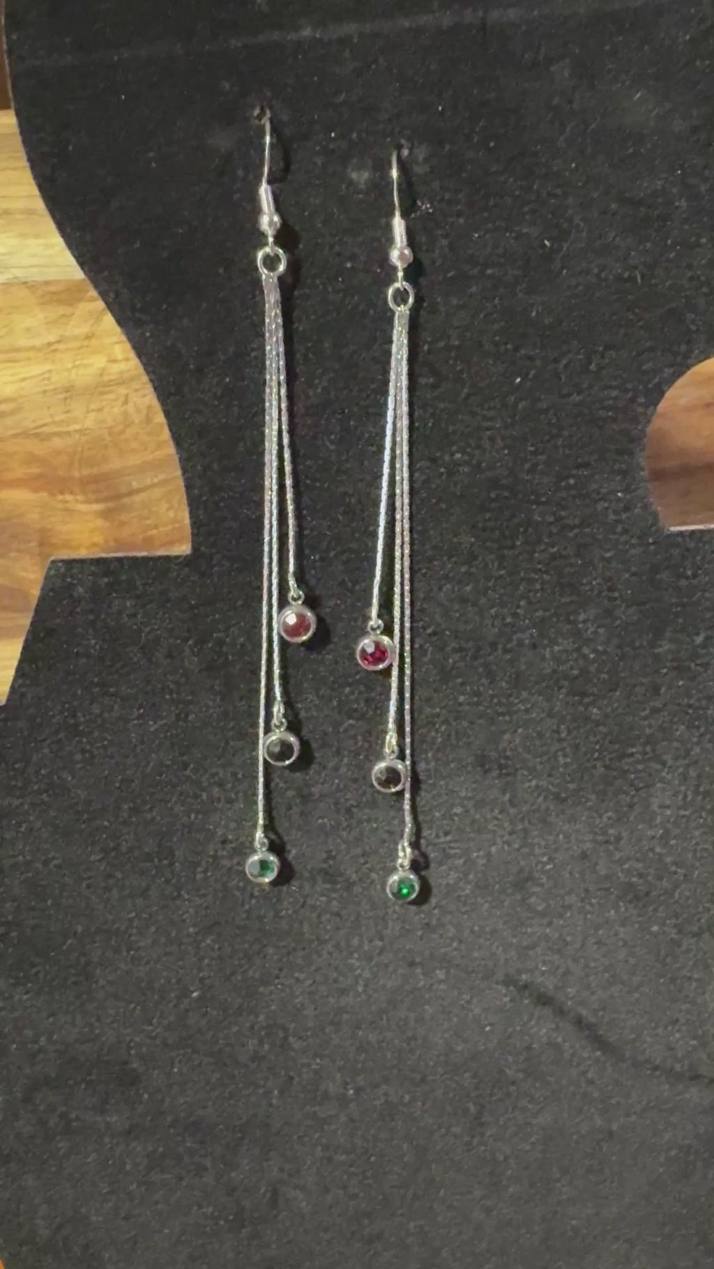 Dainty Dangle Birthstone Earrings/Hypoallergenic|Gift for Her